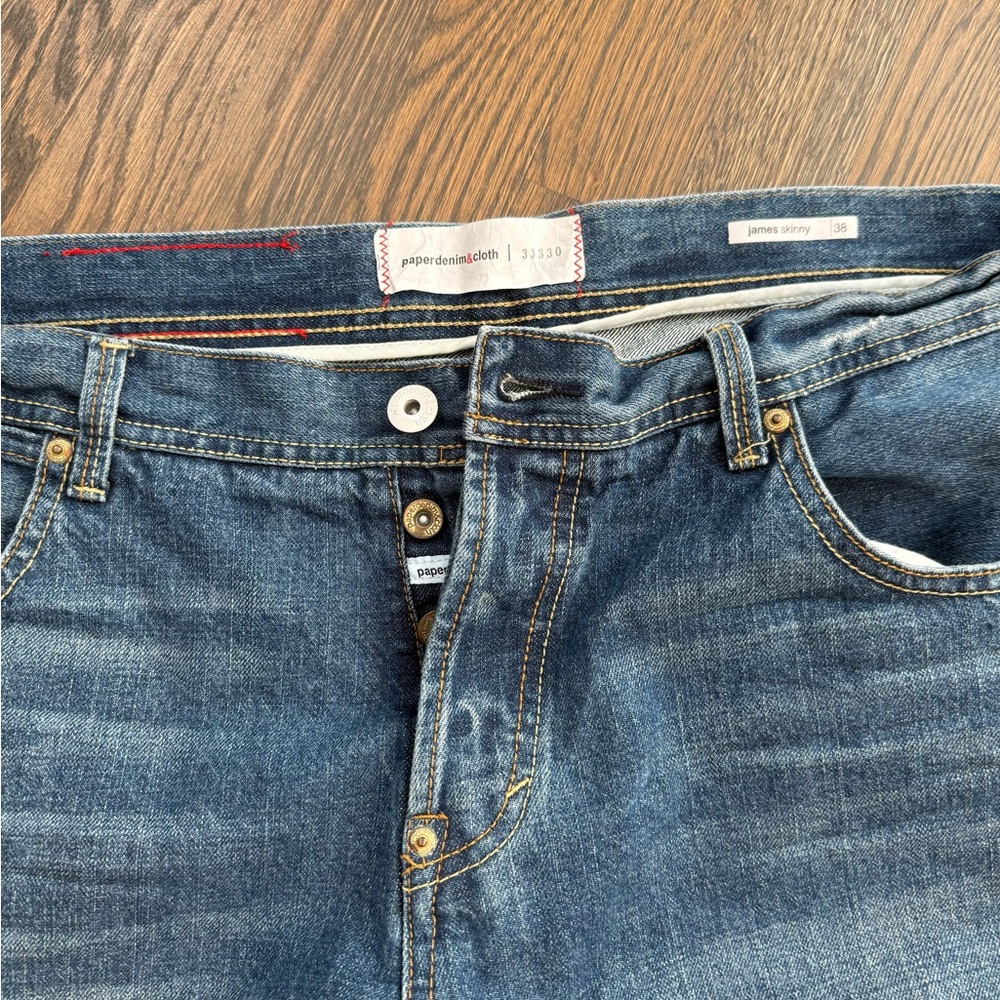 Paper Denim & Cloth straight leg skinny jeans James 38x30